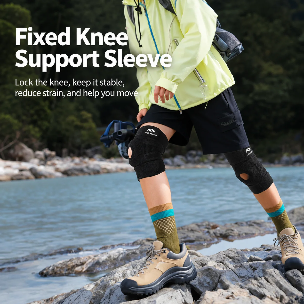 Women Knee Support Brace for Hiking Running Climbing Stairs Thin Summer Breathable Sports Knee Pad