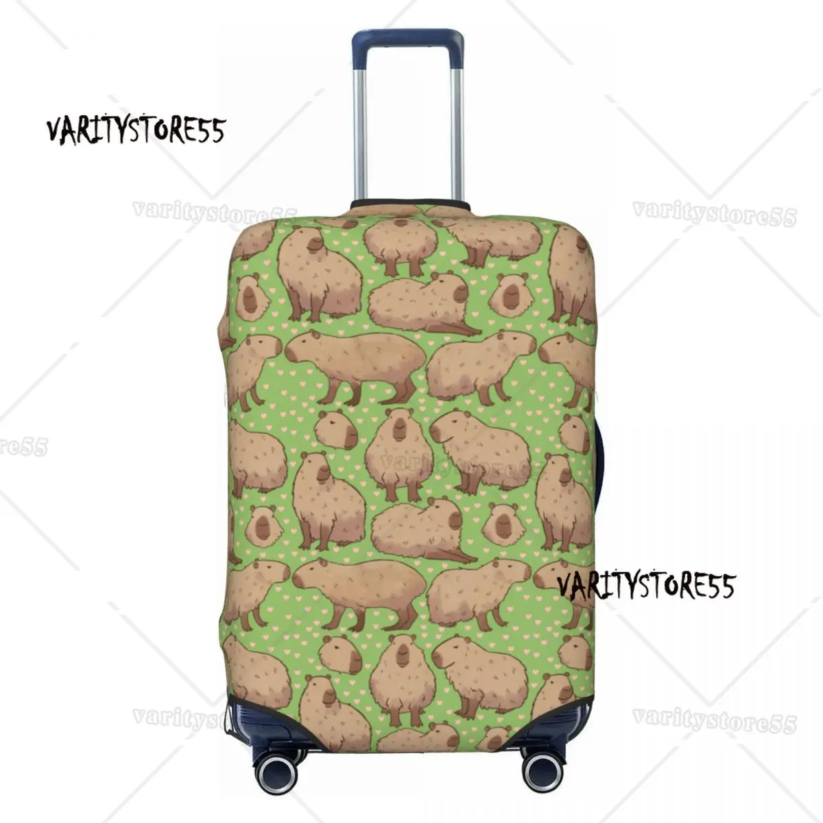 Custom Cute Pet Capybara Suitcase Cover Elastic Luggage Protective Covers for 18-32 inch