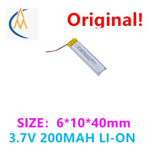 buy more will cheap Strength Source Manufacturer Polymer Lithium Battery 601040-200mAh 3.7V Smart Wearable VR Glasses Earphones