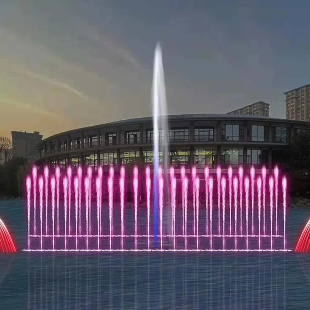 spring water pool music fountain equipment Large square small stainless steel