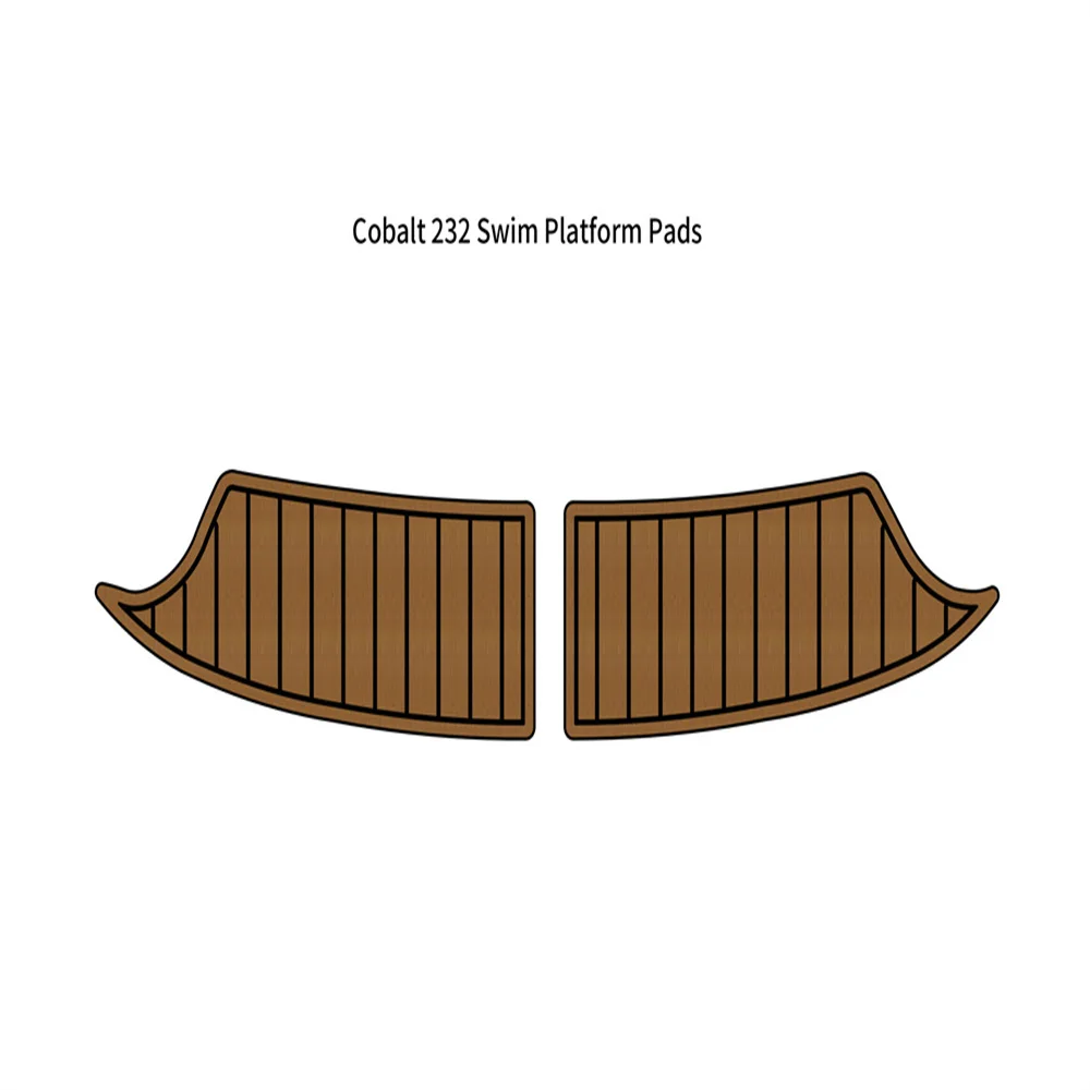 

Cobalt 232 Swim Platform Step Pad Boat EVA Foam Faux Teak Deck Floor Mat Backing Self Adhesive SeaDek Gatorstep Style