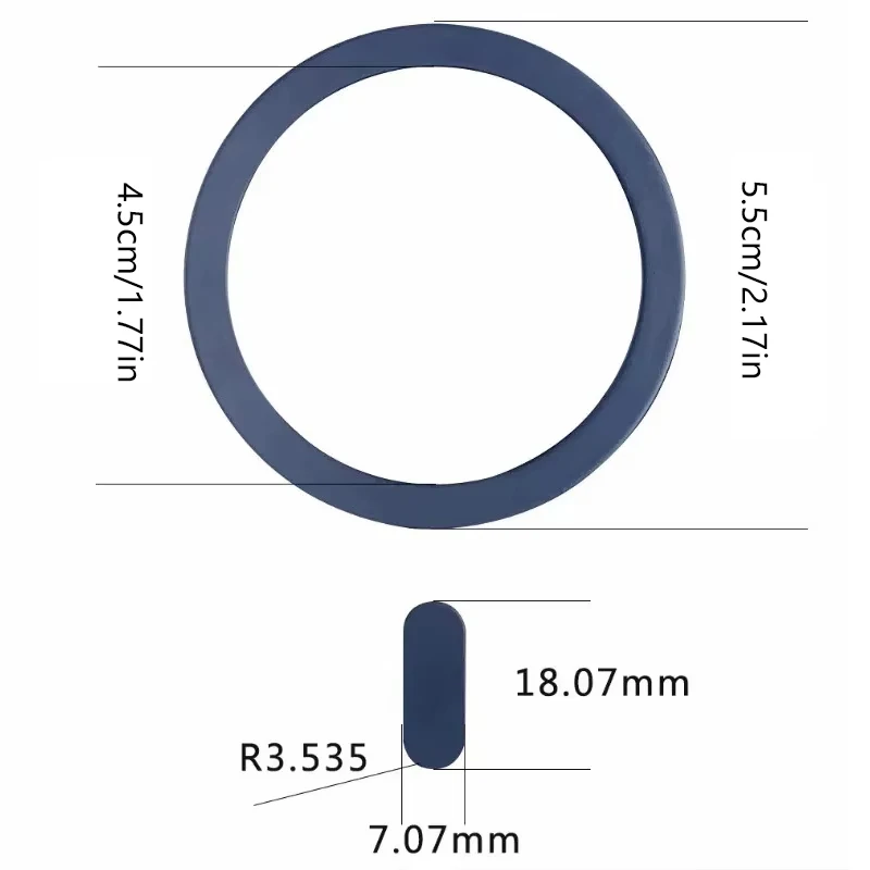 Universal Magnetic Metal Plate Ring For Magsafe Wireless Charger Iron Sheet Sticker Magnet Car Phone Holder Mini Sticker 2025