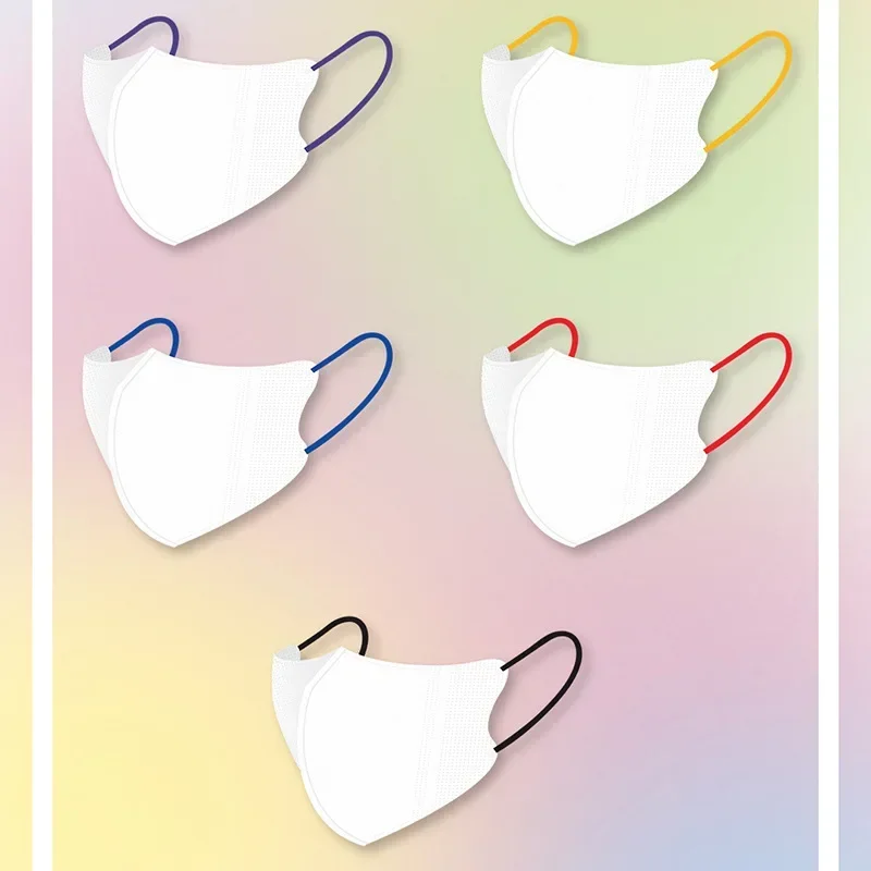 

Personal Care Products 3D Adult Model 3D Stereo Mask Filter Non - woven Fabric Soft 10 Pcs Quantity5 3D Anti - dust 5 Color Bags