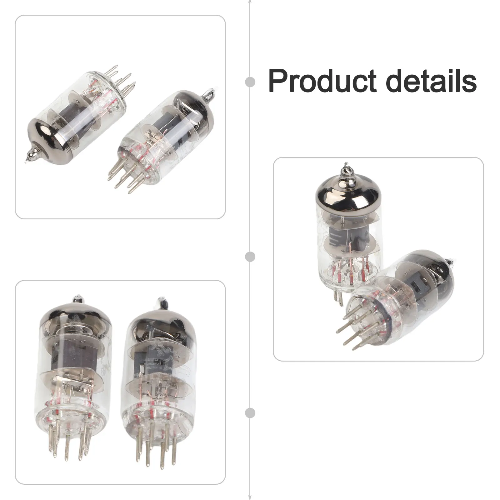 2Pcs 6J2P 6J1P-EV Vacuum Tube Glass Valve For PreAmp Board Headphone For Amplifier Audio DIY Development Kit Electronic