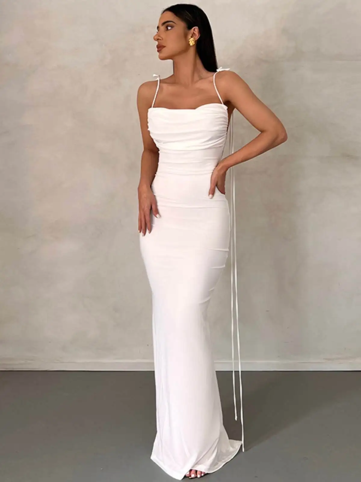 Sexy Long Strapl Ev… - image