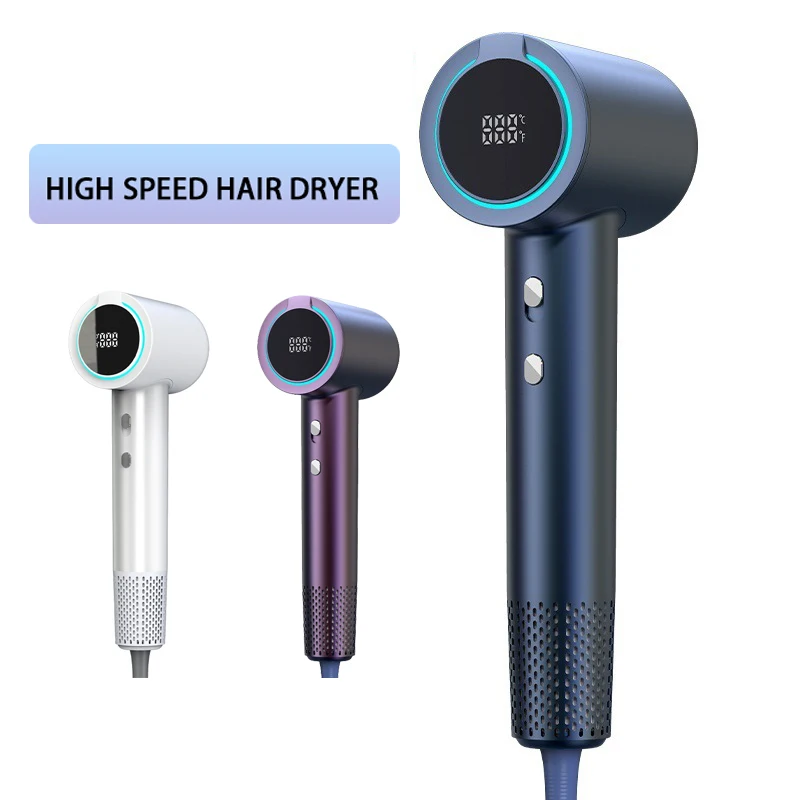 

High Speed Hair Dryer 1500W Ionic Travel Blow Brushless Motor Negative Ionic Blow Dryer Constant Temperature Hair Care