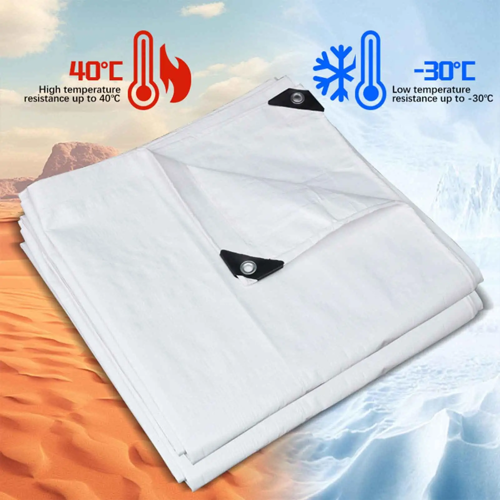 

Ground Pool Cover Waterproof UV Resistant Tarp Cover Multipurpose Rain Shelter Sunshade Greenhouse Cover For Boats Porch Chicken