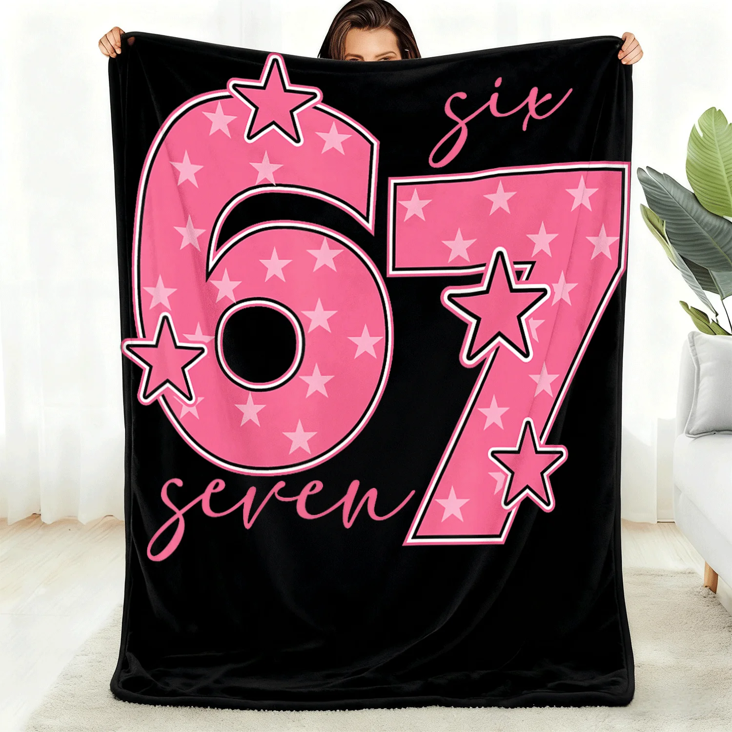 67 Six Seven Funny Gen Alpha Meme Pink Girls T-Shirt For Men Women Unisex All season T-Shirt, 180g