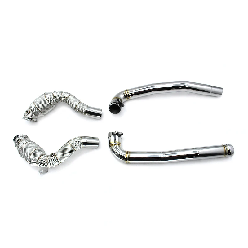 

Head Section High flow Pipes Exhaust Pipes branch downpipe Exhaust Pipe with catalyst for Mercedes-Benz AMG GTS