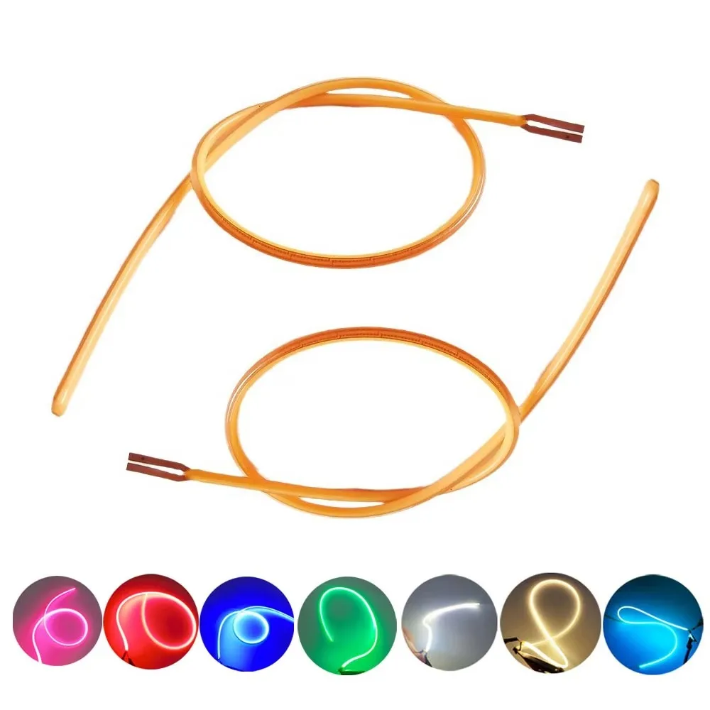 لتقوم بها بنفسك خيوط LED مرنة 128 مللي متر إيجابي سلبي نفس النهاية اديسون لمبة أجزاء المصباح DC3V أضواء ليلية الطرف #2