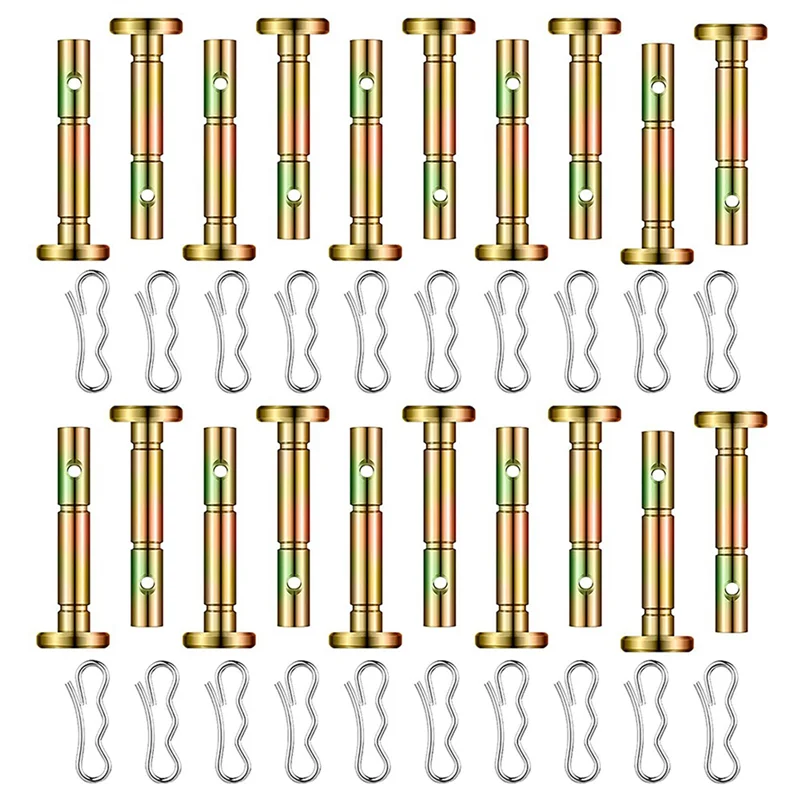 

B28C-120 Pieces Shear Pins And Cotter Pins 738-04124 And 714-04040 Replacement Shear Pin And Bow Tie Lock Cotter