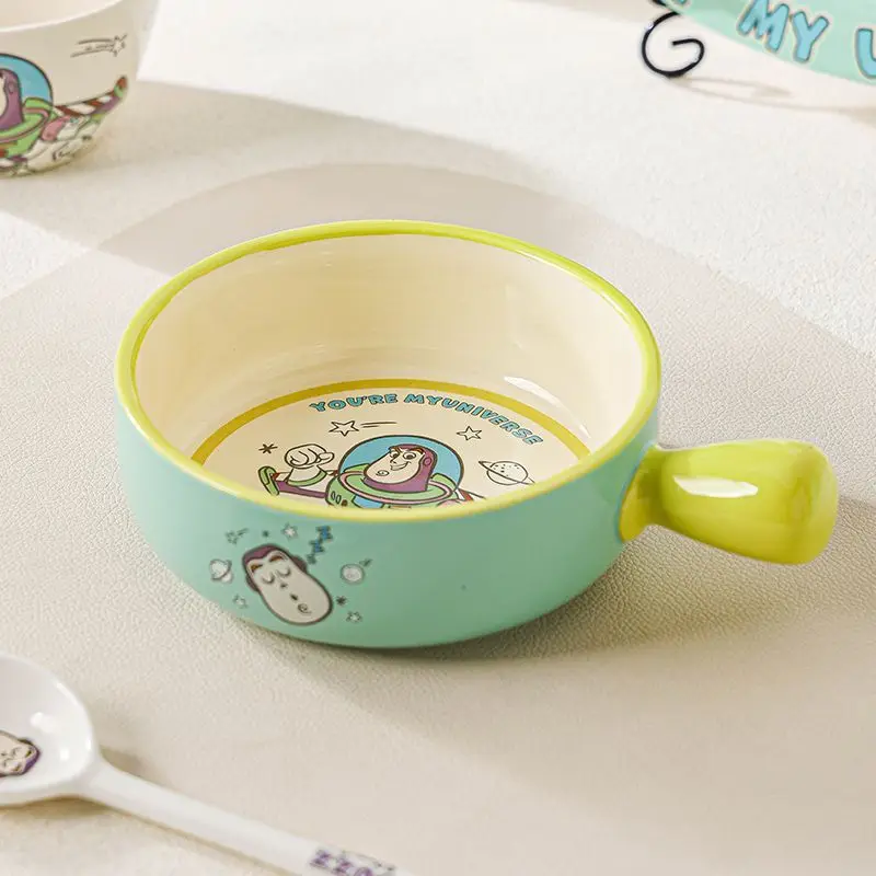

Disney Toy Story Buzz Lightyear Creative Tableware Home Fashion Luxury Ceramic Cute Rice Bowl Breakfast Plate