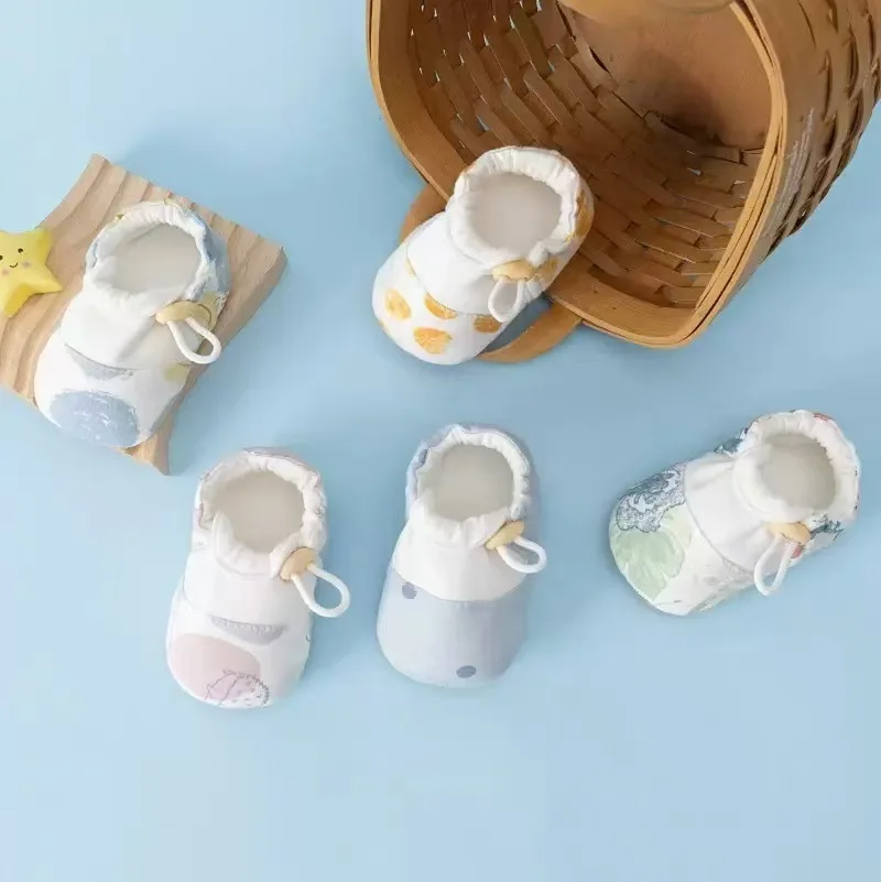 Baby Shoes 0-3-12 Months 6 to 1 Year Old Walking Shoes Spring and Summer Thin Elastic Buckle Soft Soled Shoes For Boys and Girls