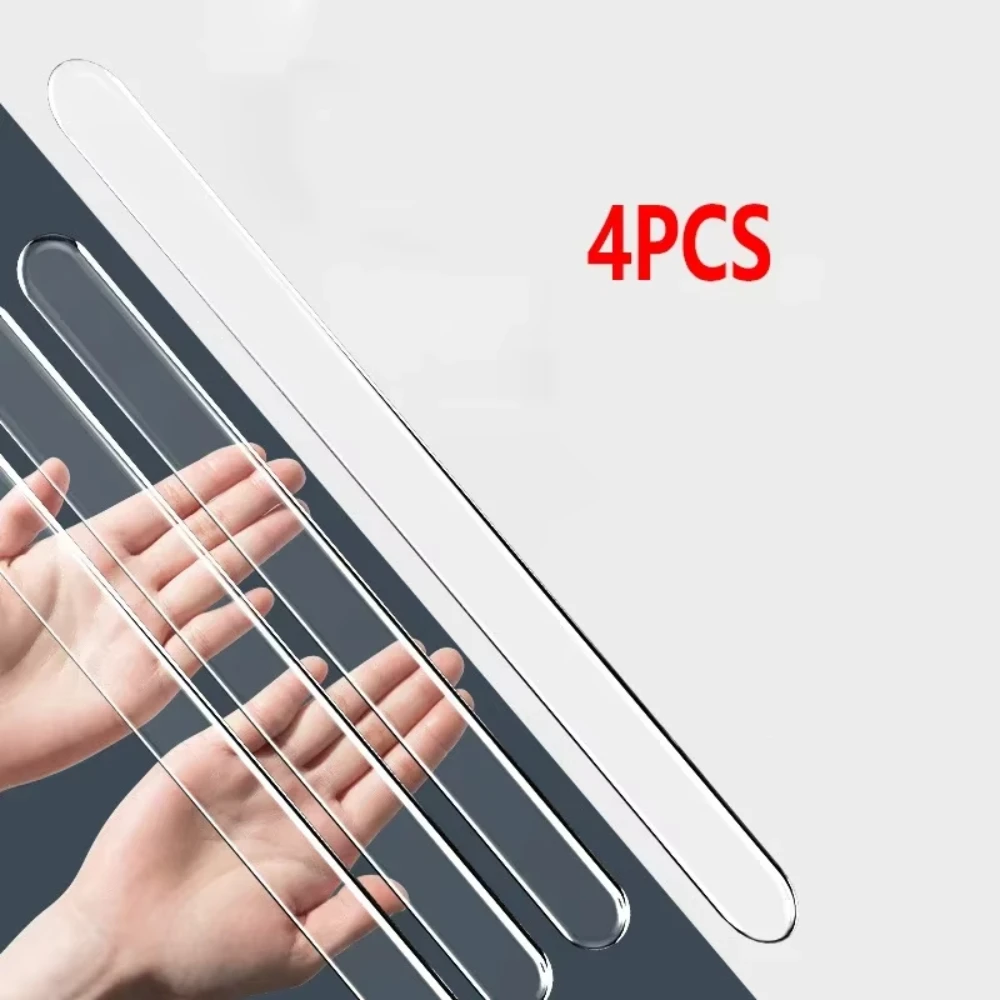 

4 шт., удлиненная полоса для бампера для двери автомобиля, прозрачная защита для кузова, защита от царапин и потерь, декоративная полоса для кузова