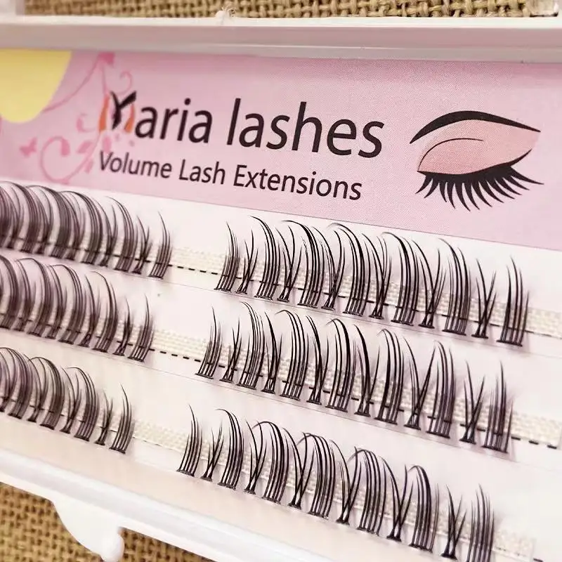 MARIA Individual Eyelashes DIY Eyelash Clusters Natural Fake Eyelashes Lash Clusters Manga Lashes Newbie Daily Eyelashes Makeup