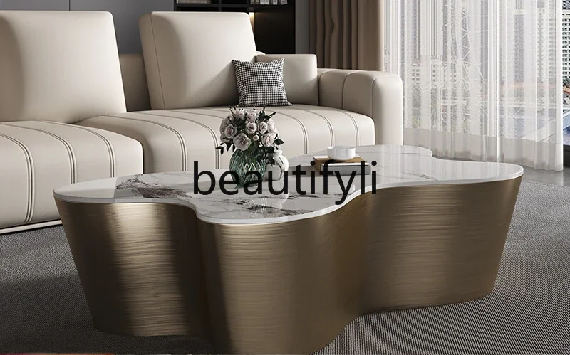 

Cloud coffee table Italian light luxury high sense 2024 new special-shaped