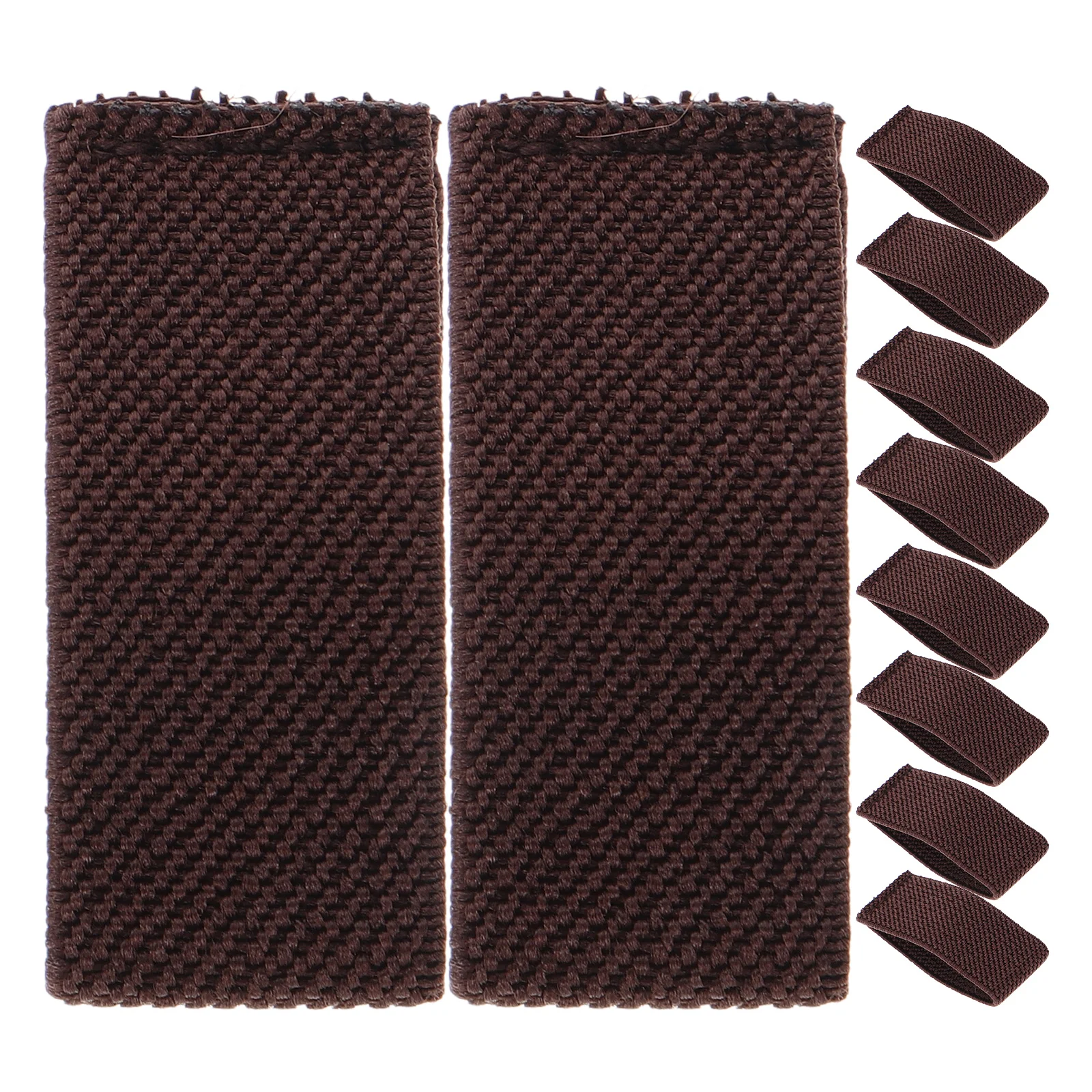 

10pcs Canvas Belt Keepers Durable Elastic Twill Loops Replacement Coffee Color Fitness Accessories Storage Buckle Women Backpack