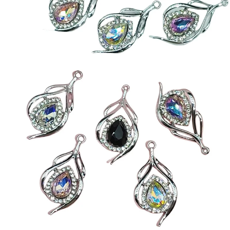 20pc set Super Shiny Gemstone Alloy Pendant Fairy Sweet HandmadeDIYEarrings Bracelet Necklace