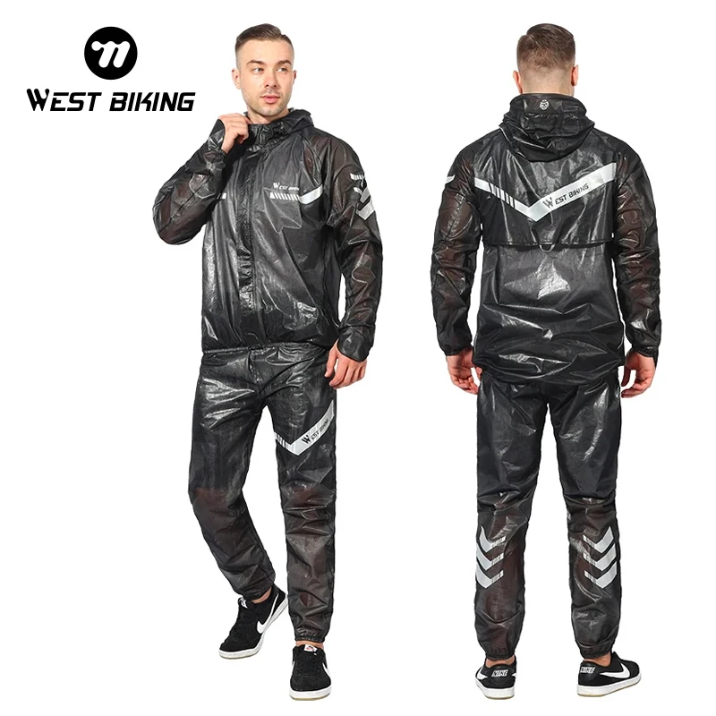 WEST BIKING Cycling Raincoat Waterproof Men Women Reflective Sport Clothing Electric Bicycle MTB Road Bike Jacket Cycling Jersey