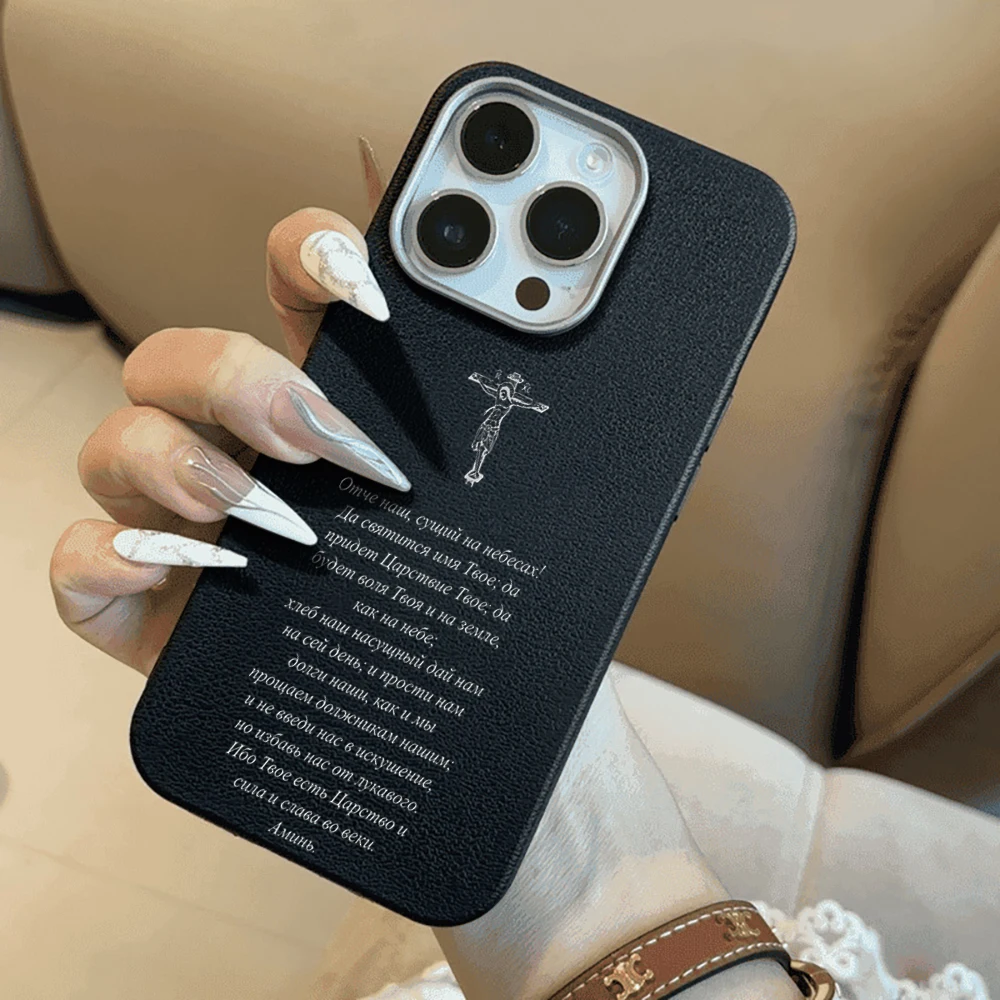 Luxuriöse Good Friday Kreuz-Hülle für iPhone 16 17 15 Pro Max Hüllen iPhone 17 11 12 13 ProMax 14 15 16 Plus 8 XS XR Stoßfeste Abdeckung – Detail 1