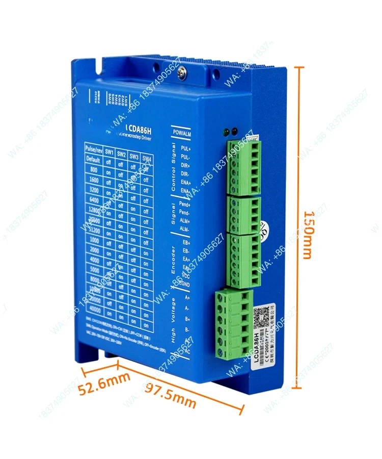 Suitable for 2-phase NEMA 24 NEMA 34 series/LCDA86H DC closed-loop stepper motor driver