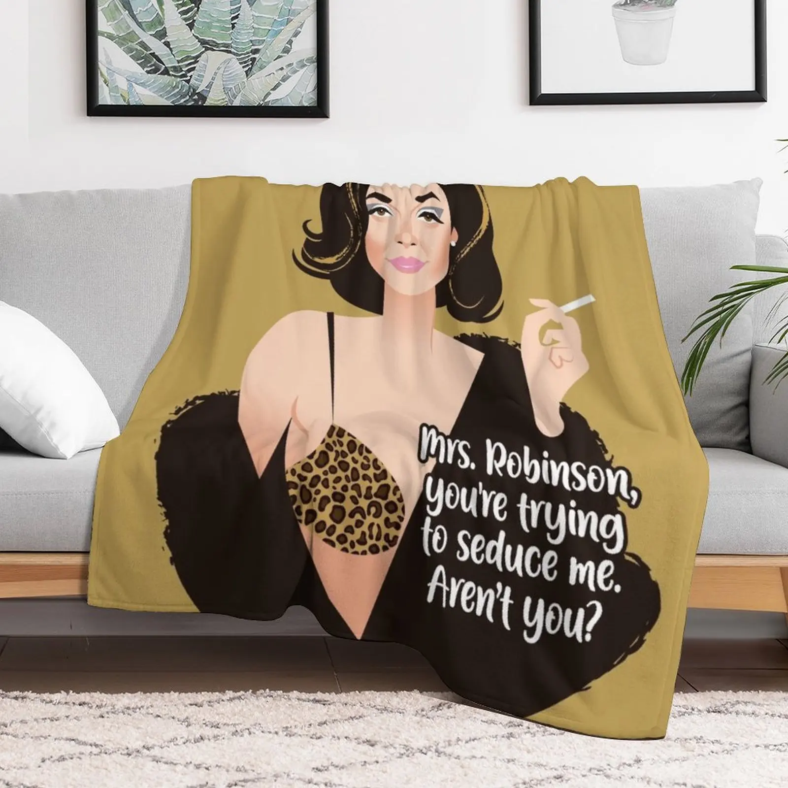 Mrs. Robinson Throw Blanket Luxury St Decorative Throw Blankets