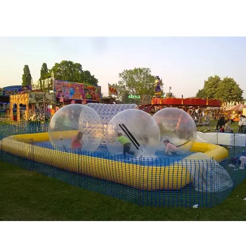 Verkauf Tragbarer aufblasbarer Pool in quadratischer Form zum Verkauf, Wasser Zorb Walking Ball Polish Outdoor Kinder Aktivität Sommer Waterfu