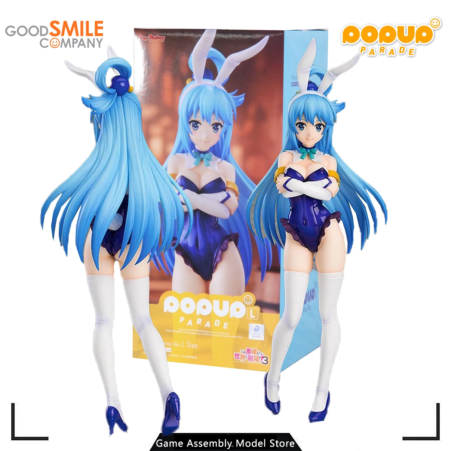 

GSC Original Genuine Anime Assembled Model Pop Up Parade Aqua: Bunny Ver. L Size Movable Doll Toy Collection Gift for Boys 240mm