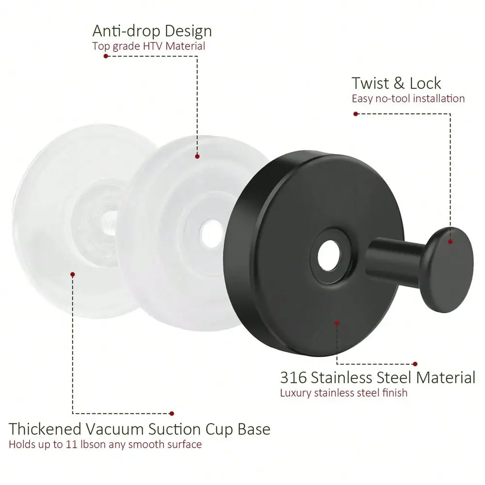 

Suction Cup Hooks, Can Be Used For Festivals, Bedrooms, Behind Doors, Living Rooms, Bathrooms, Can Hang Towels, Coats, Holiday