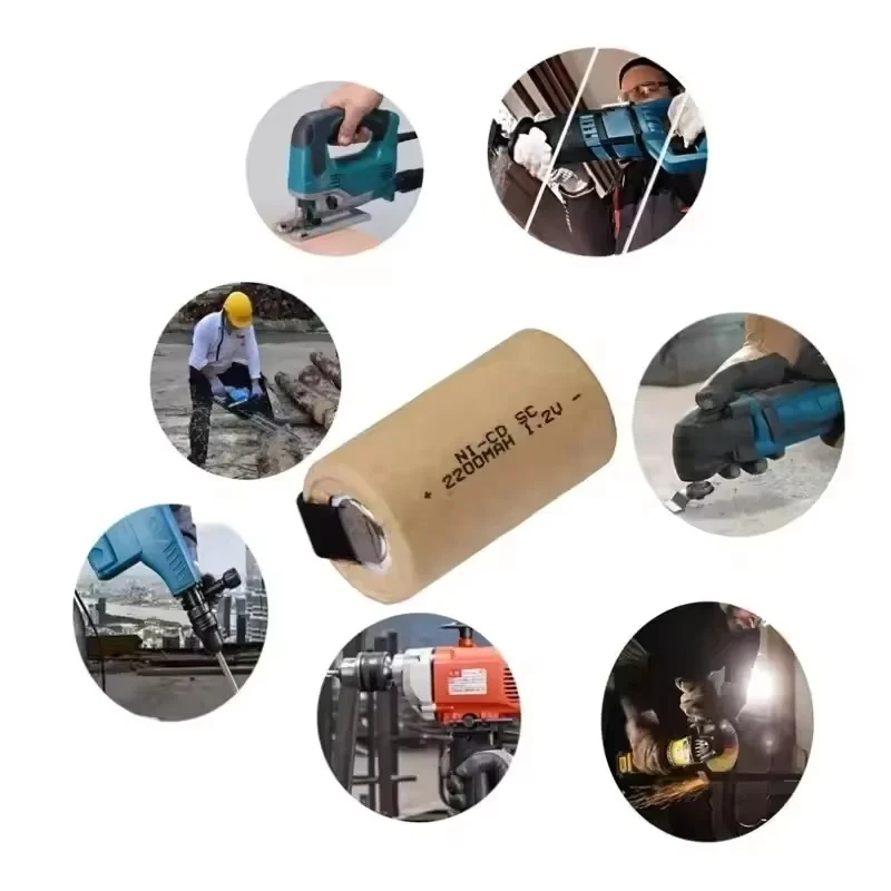 2200mAh Ni-Cd Rechargeable Battery for Makita Bosch Hitachi and DeWalt Power Tools, Screwdriver Battery, 1.2V, High Quality