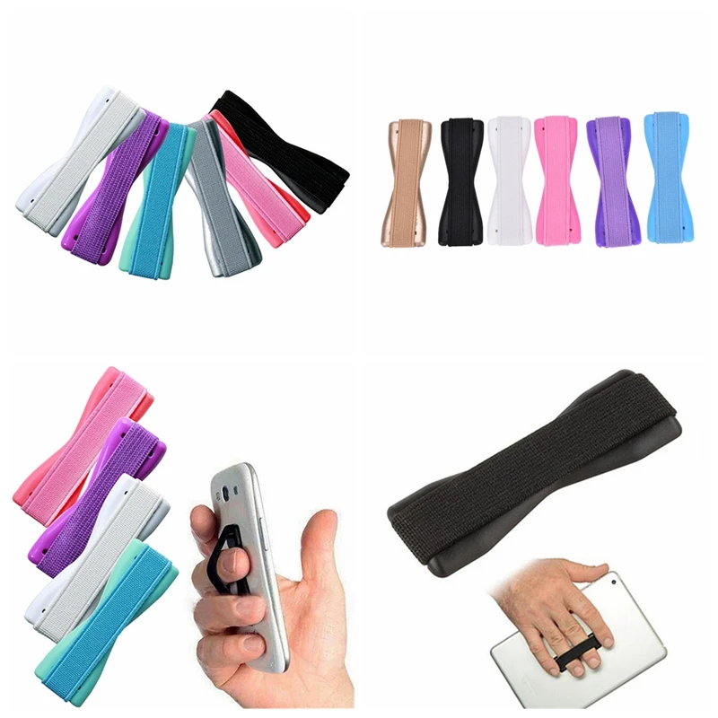 Chic Finger Phone Holder Plastic Sling Grip Anti Slip Stand for Cell Smart Phone