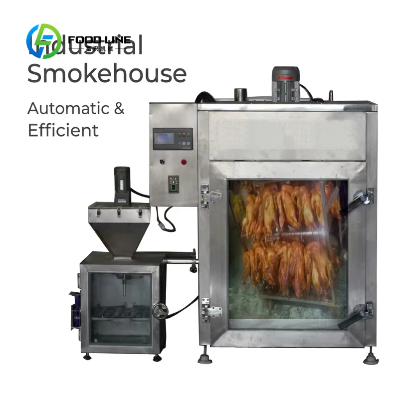 Customized Large Capacity Commercial Smoke House Automatic Multi‑tray Food Smoking Oven Stainless Steel Meat Smoker Oven