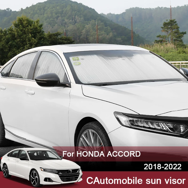 

Автомобильные солнцезащитные козырьки с УФ-защитой для Honda ACCORD 2018-2022, оконная занавеска, солнцезащитный козырек, переднее лобовое стекло, автомобильные аксессуары