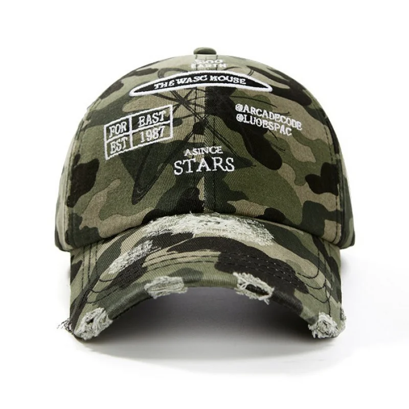 

Американская ретро бейсболка мужская брендовая камуфляжная стираная винтажная потертая солнцезащитная кепка с козырьком женская