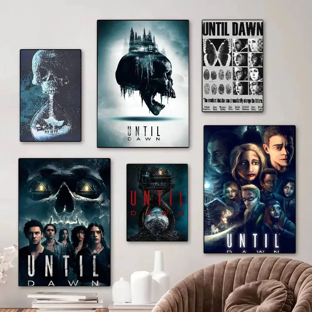 1 Stück Until Dawn Klassische Vintage-Poster, Whitepaper-Drucke, Poster, Kunstwerke, Kawaii-Raumdekoration