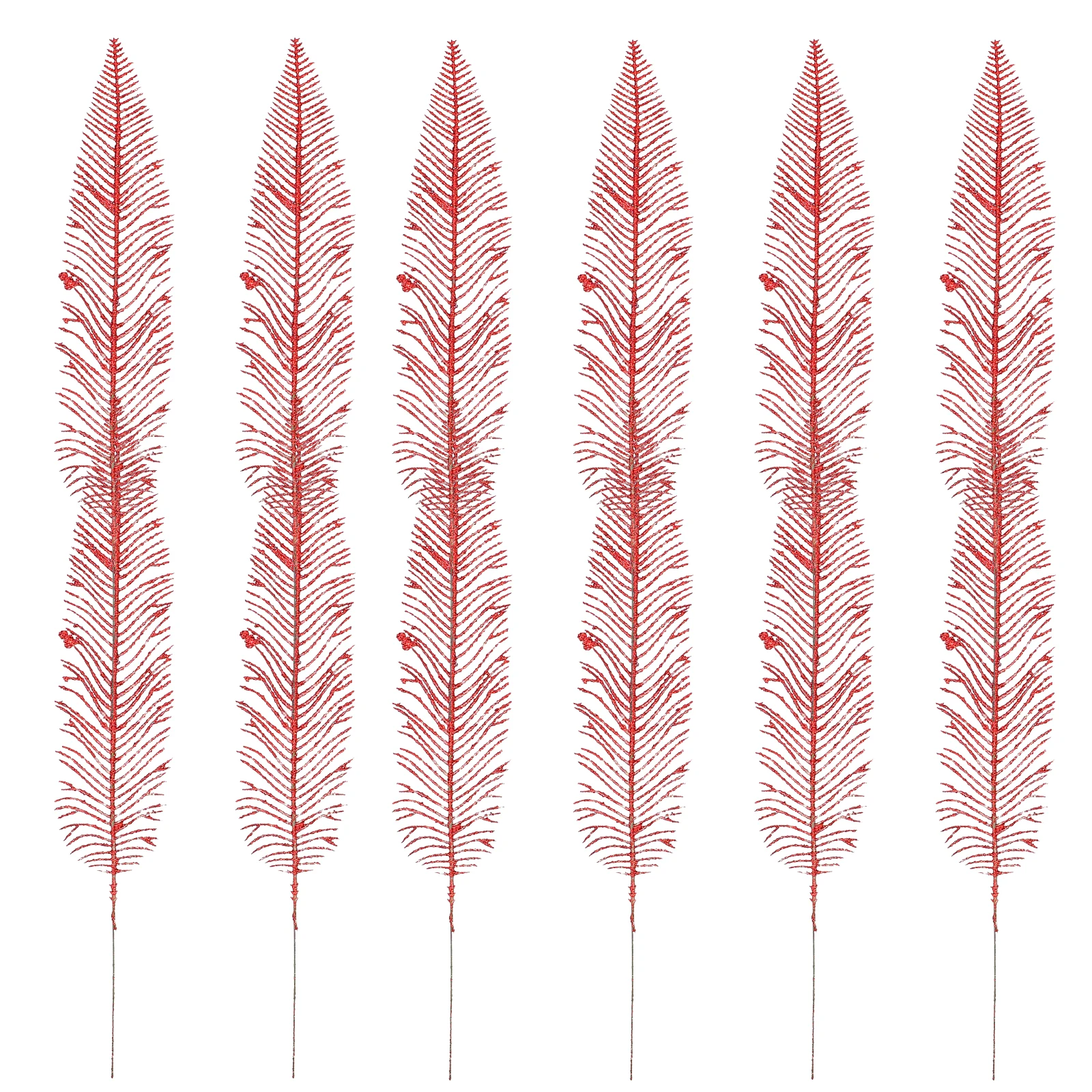 

12Pcs Xmas Simulation Leaves Realistic Artificial Leaves Decor for Christmas Wreath Tree Party Adornment Party Prop