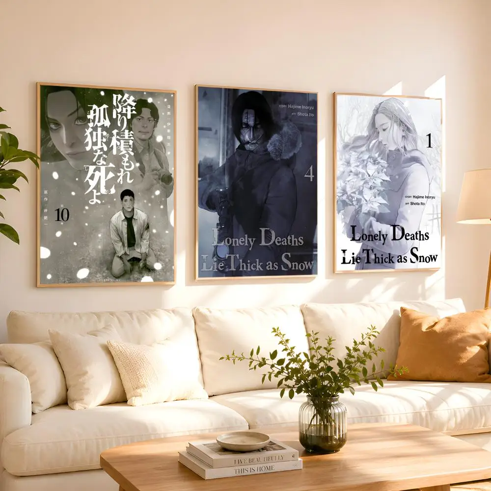 Lonely Deaths Lie Thick As Snow Poster 1PC HD Matte Peel And Stick Wall Decor For Bedroom Living Room Dorm Office