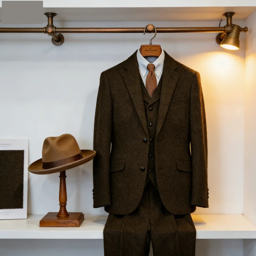 

Men's Formal TernosLuxury Classic Business Suit Unique Single Breasted Blazer Set for Elegant Professional Wear