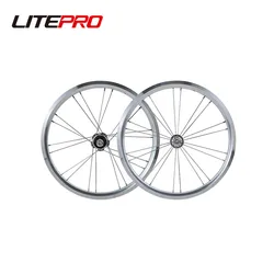 JKLitepro Outer 7 Speeds Folding Bike 16Inch 349 Wheelset 74/112mm Aluminum Alloy Wheel For 7speeds Brompton Bike