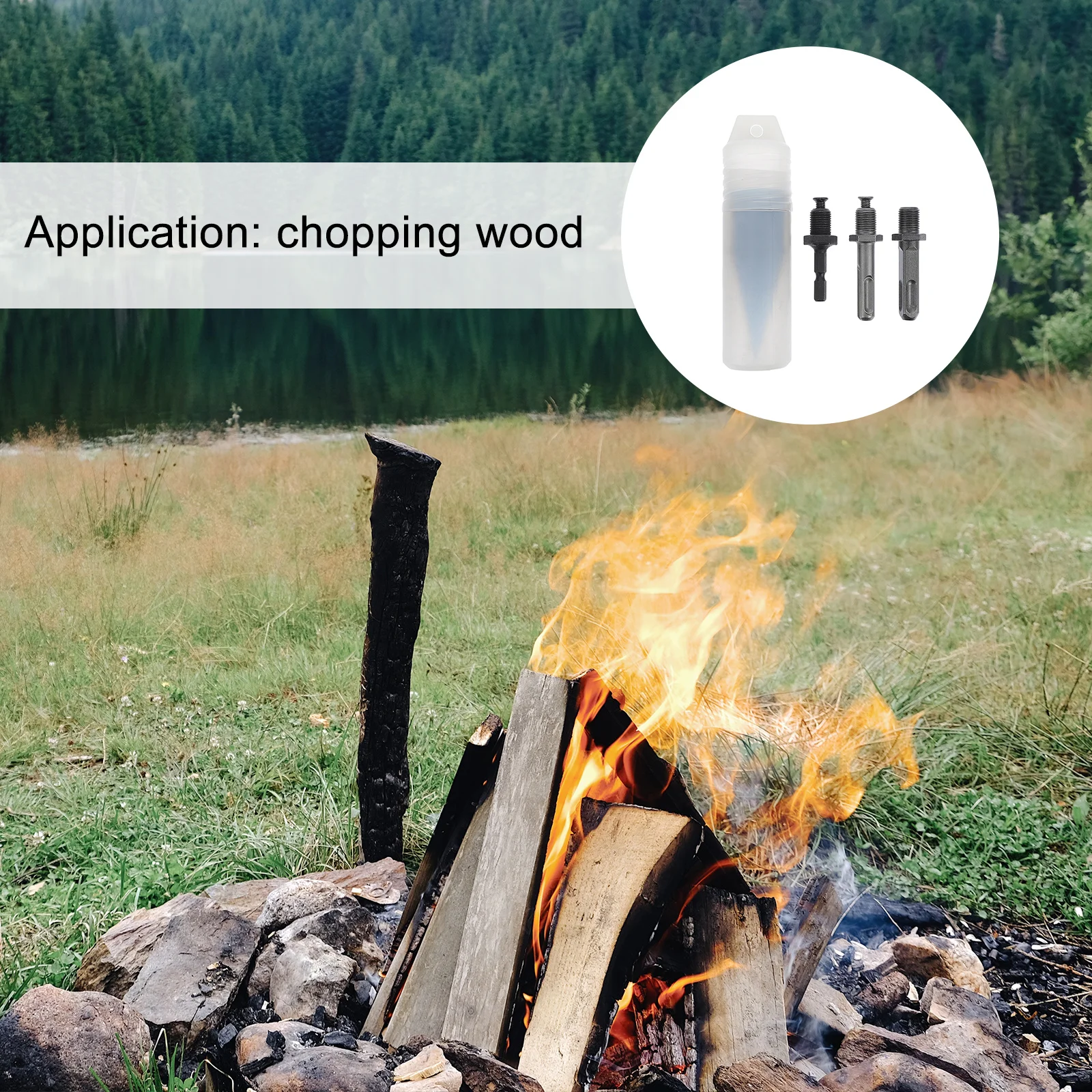 4개 고경도 정밀 목재 분할기 드릴 비트 키트 일체형 견고하고 편안한 장시간 시간 절약