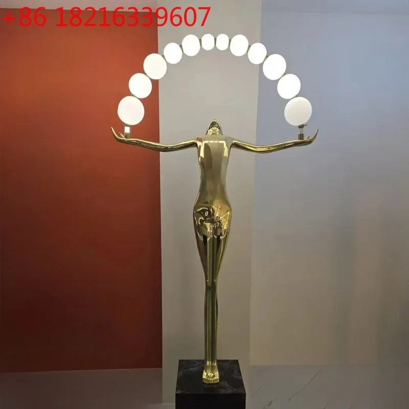 YAO Simple Creative Abstract Art Portrait Floor Lamp Ornament Sales Office Hotel Clubhouse Lobby