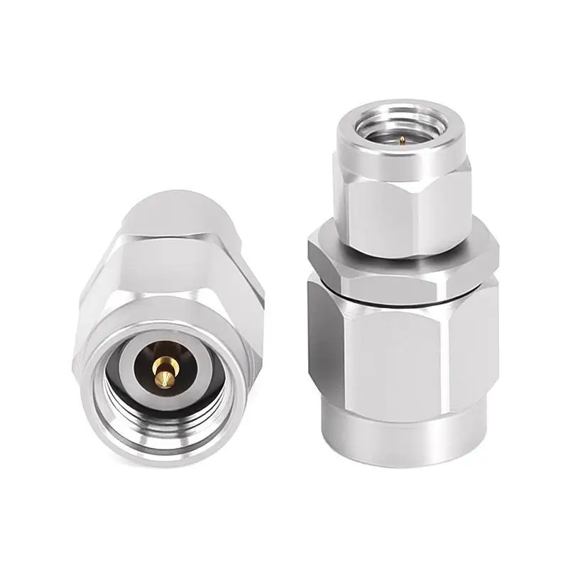 High Frequency RF Adapters Millimeter Wave 2.92mm to 1.0mm Stainless Steel DC-40GHz VSWR 1.25 50 Ohm for Labs & Test
