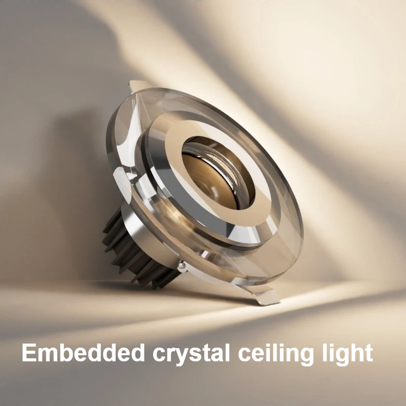 

Роскошный хрустальный светодиодный потолочный светильник, встраиваемый точечный светильник, внутреннее освещение для гостиной, коридора, спальни, кухни, домашний декор