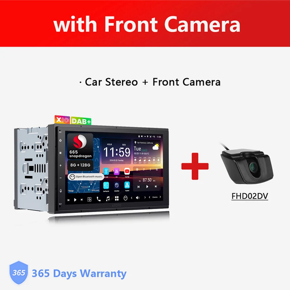 ATOTO X10 2DIN Android 13 7インチカーステレオ 8GB+128GB