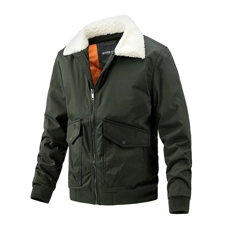 New Men's Windproof jacket for Casual and Outdoor Activities, Large Cotton Jacket Motorcycle Bicycle Riding Male coat