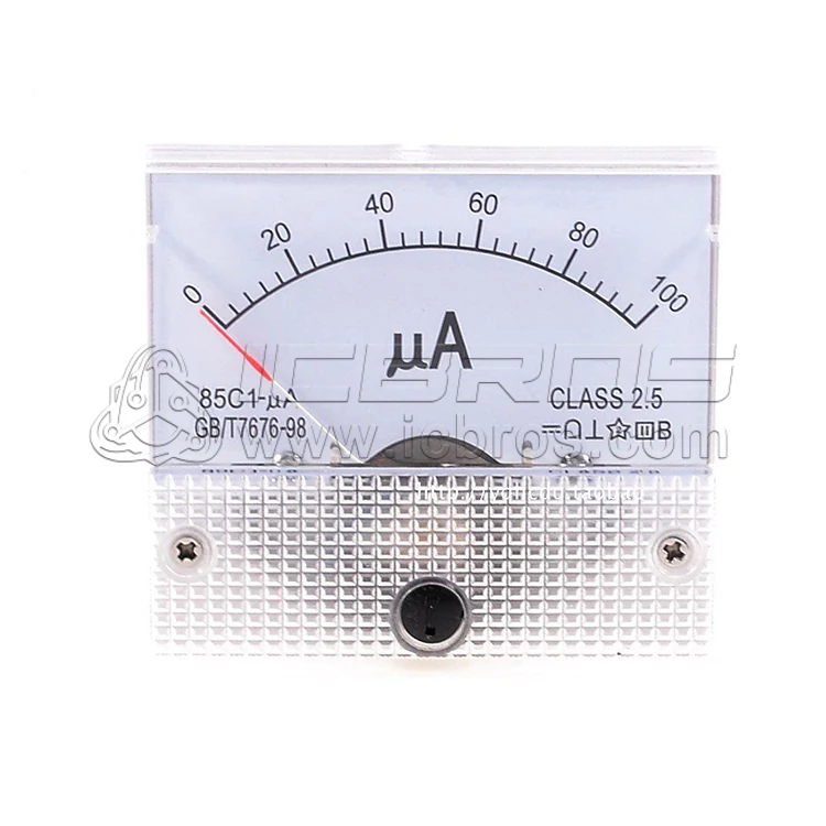 85C1 Pointer Type DC Ammeter 50uA 100uA 200uA 300uA 500uA