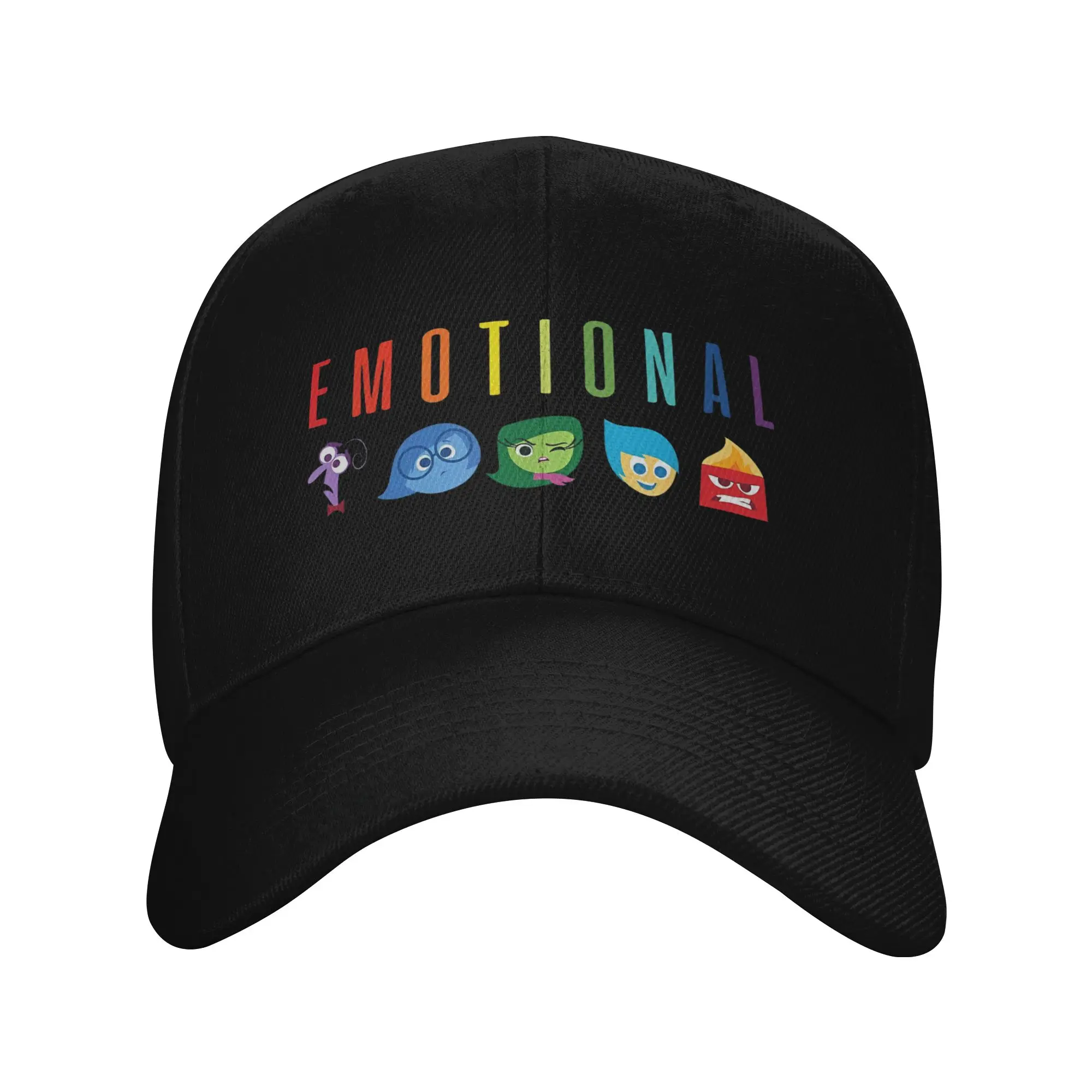 Inside Out Emotional Rainbow Cap Unisex Hip-Hop  Hats Sun Hats Sun Caps Adjustable Snapback Caps Baseball Cap