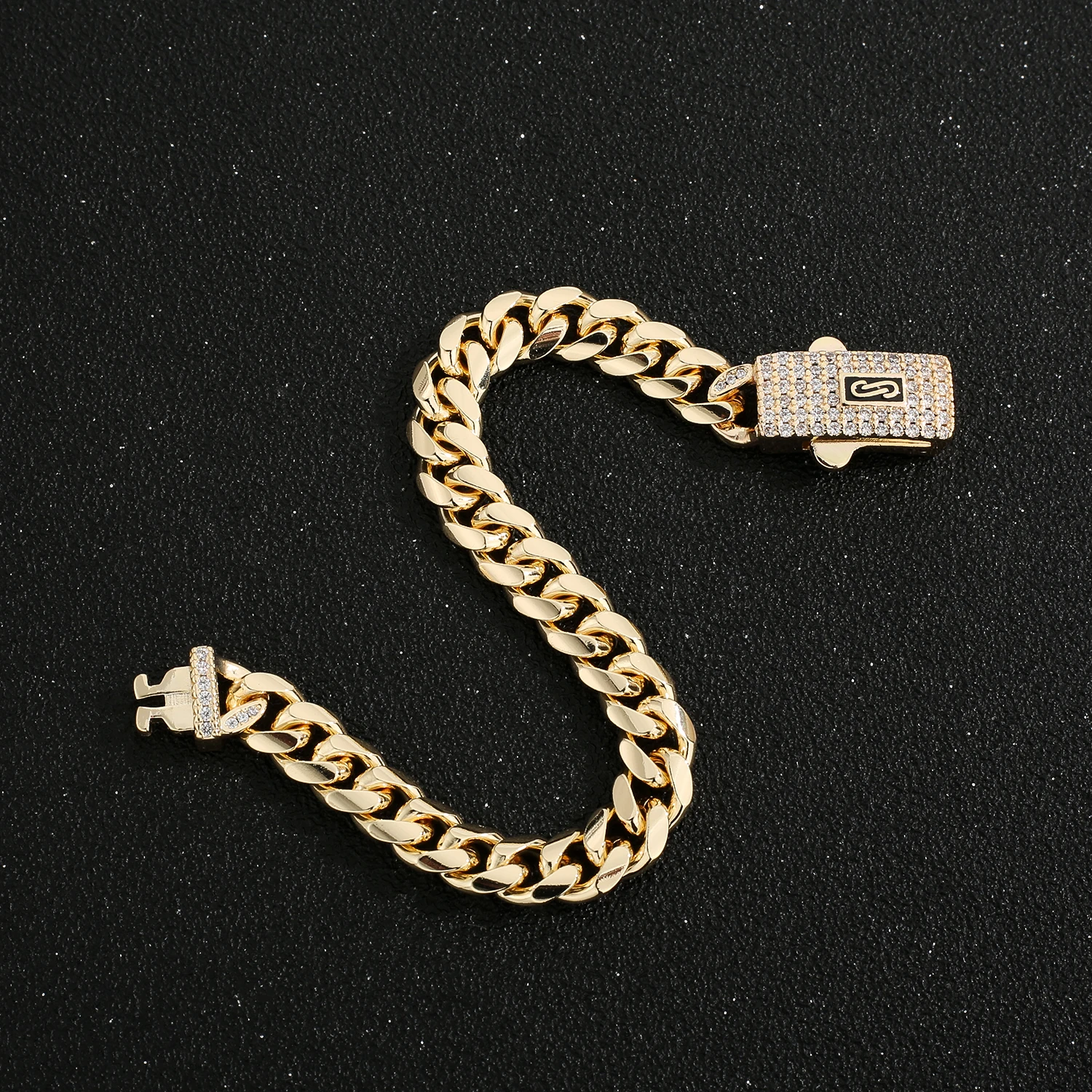 ‌Copper Chain Bracelet 4 Sizes 17-25cm 8mm, Unisex Anti-Tarnish DIY Jewelry Chain for Layering Bracelets