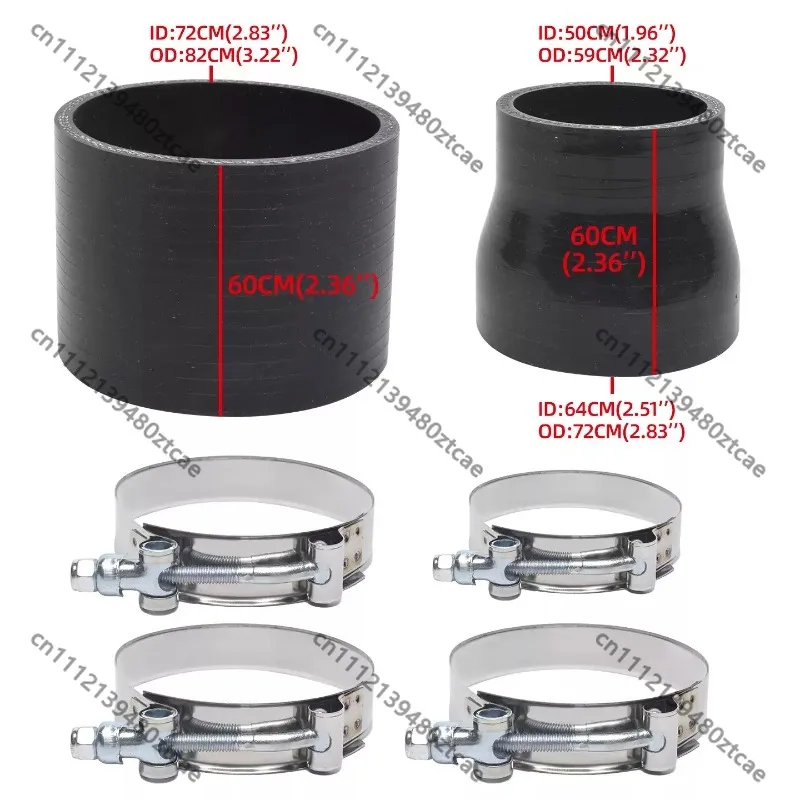 Turbo Modified Silicone Intake Hose, Car Boost Intercooler Connecting Tube, High Pressure & Temperature Resistant Intake Pipe
