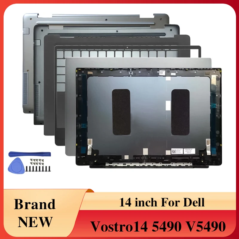 NEW Laptops Case LCD Back Cover/Front Bezel/Palmrest/Bottom Case Silver Blue For DELL Vostro 14 5490 V5490